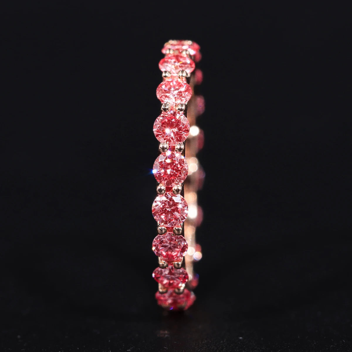 Pink Diamond Eternity Band