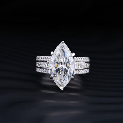 Marquise Cut Solitaire Diamond Ring