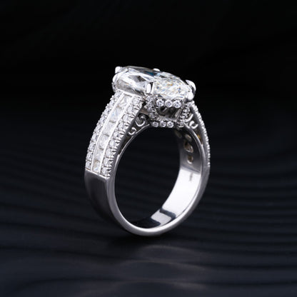 Marquise Cut Solitaire Diamond Ring