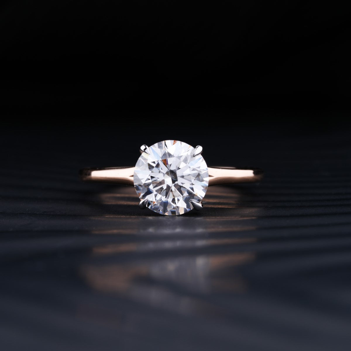 2 Carat Round Solitaire Diamond Ring