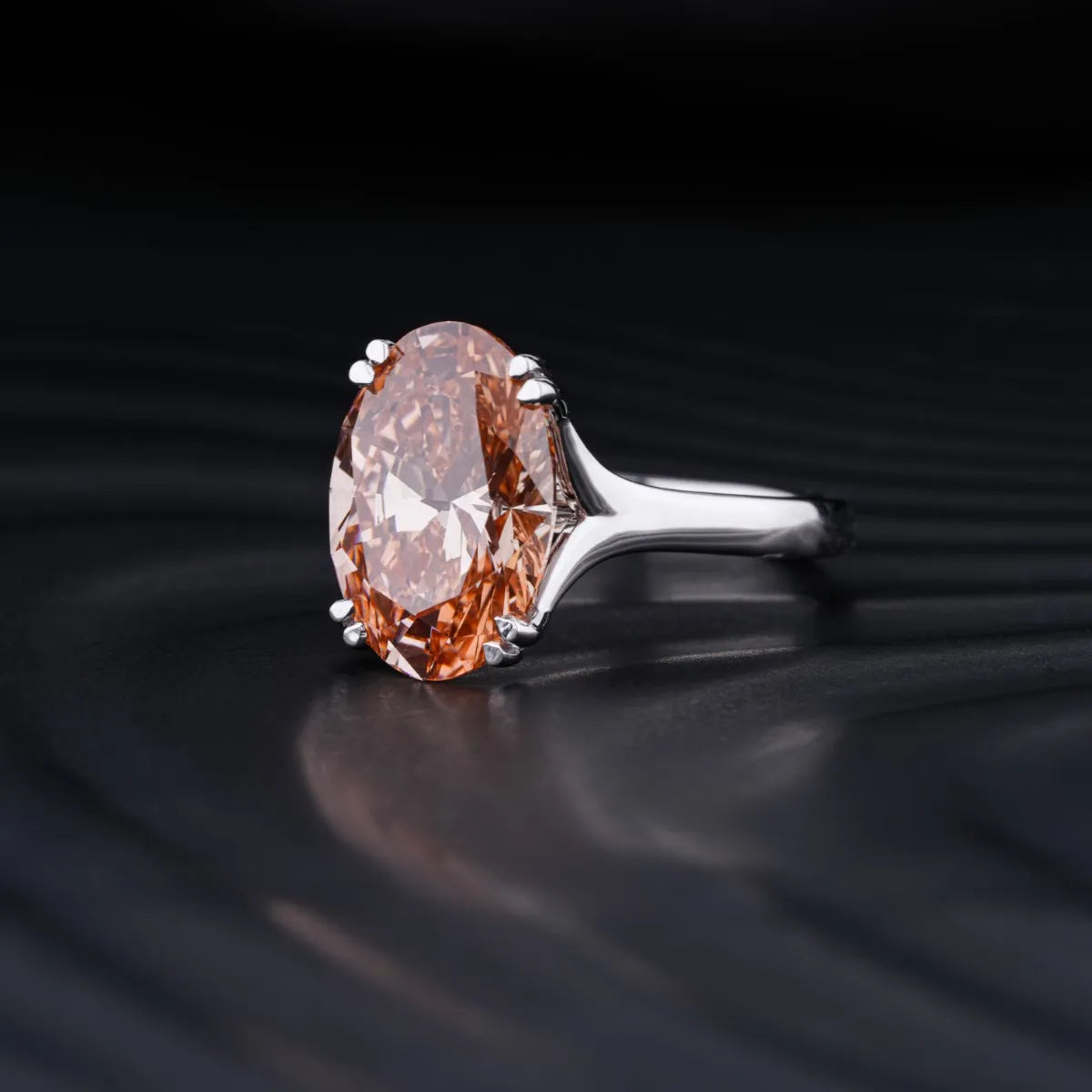 6 Ct Oval Solitaire Ring With Double Prong Set