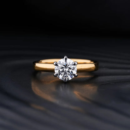 1 Ct Round Diamond Solitaire Engagement Ring | Earthly Jewels