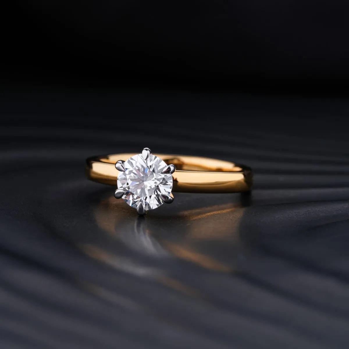 1 Ct Round Diamond Solitaire Engagement Ring | Earthly Jewels