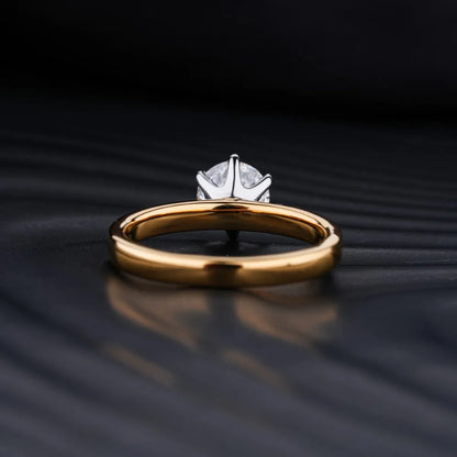 1 Ct Round Diamond Solitaire Engagement Ring | Earthly Jewels