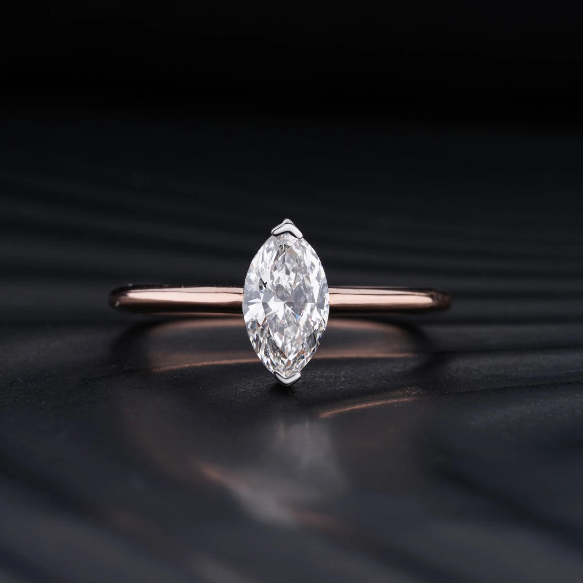 Marquise Solitaire Engagement Ring