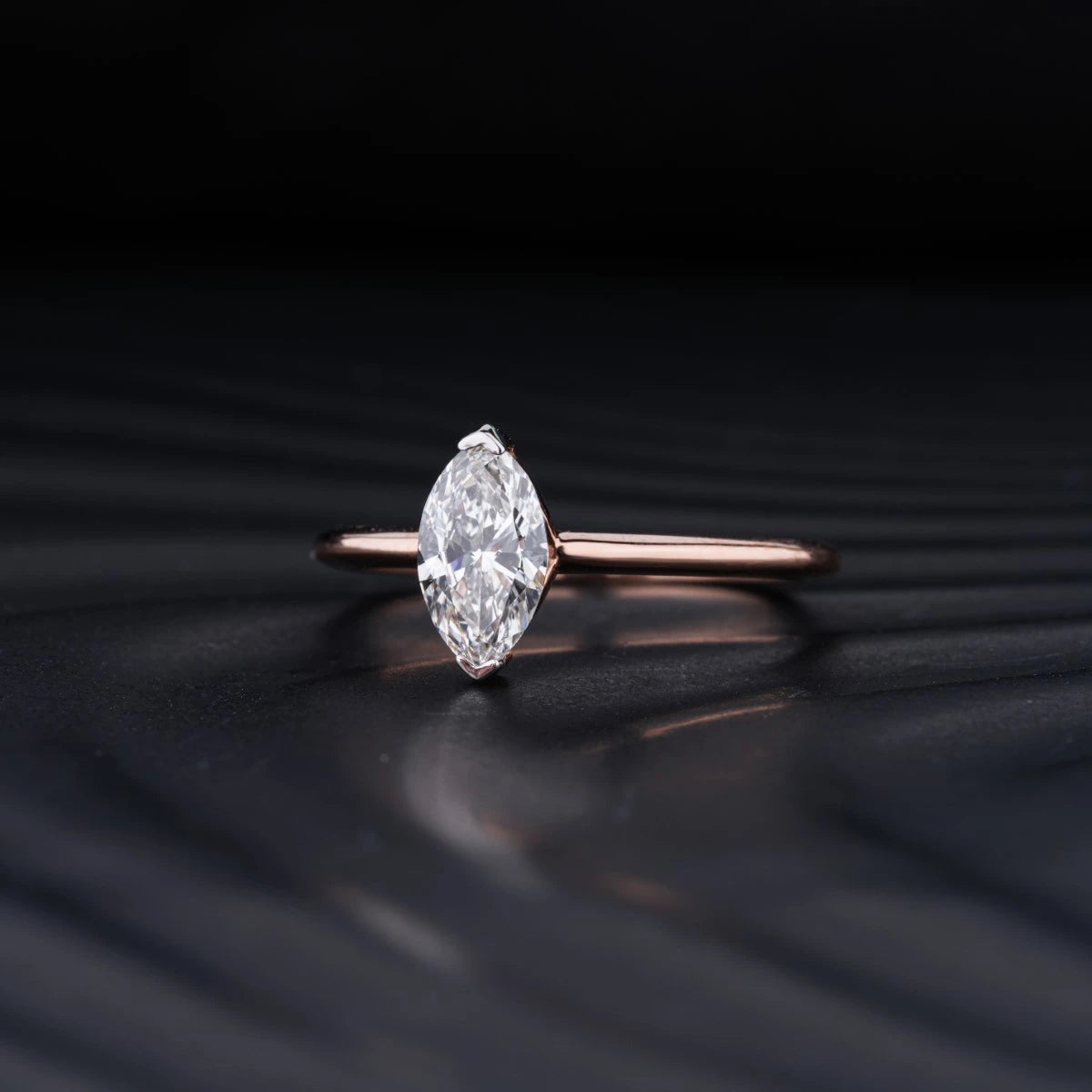 Marquise Solitaire Engagement Ring