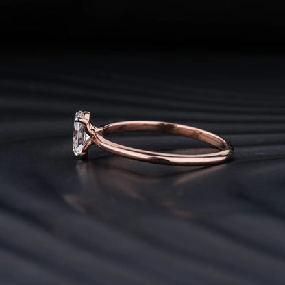 0.5 Oval Solitaire Engagement Ring | Earthly Jewels