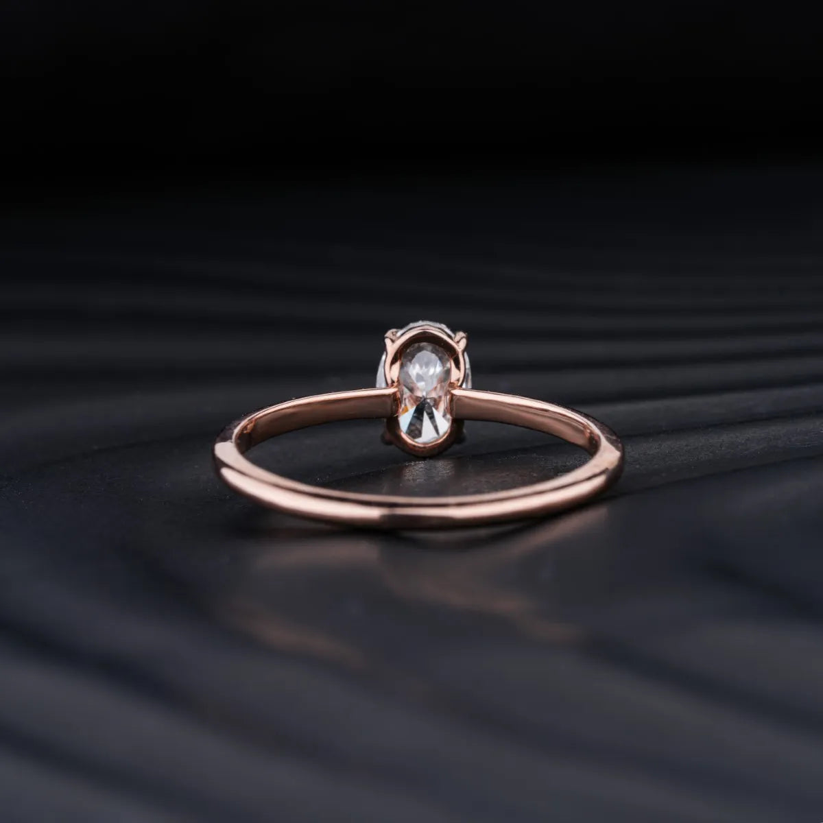 0.5 Oval Solitaire Engagement Ring | Earthly Jewels
