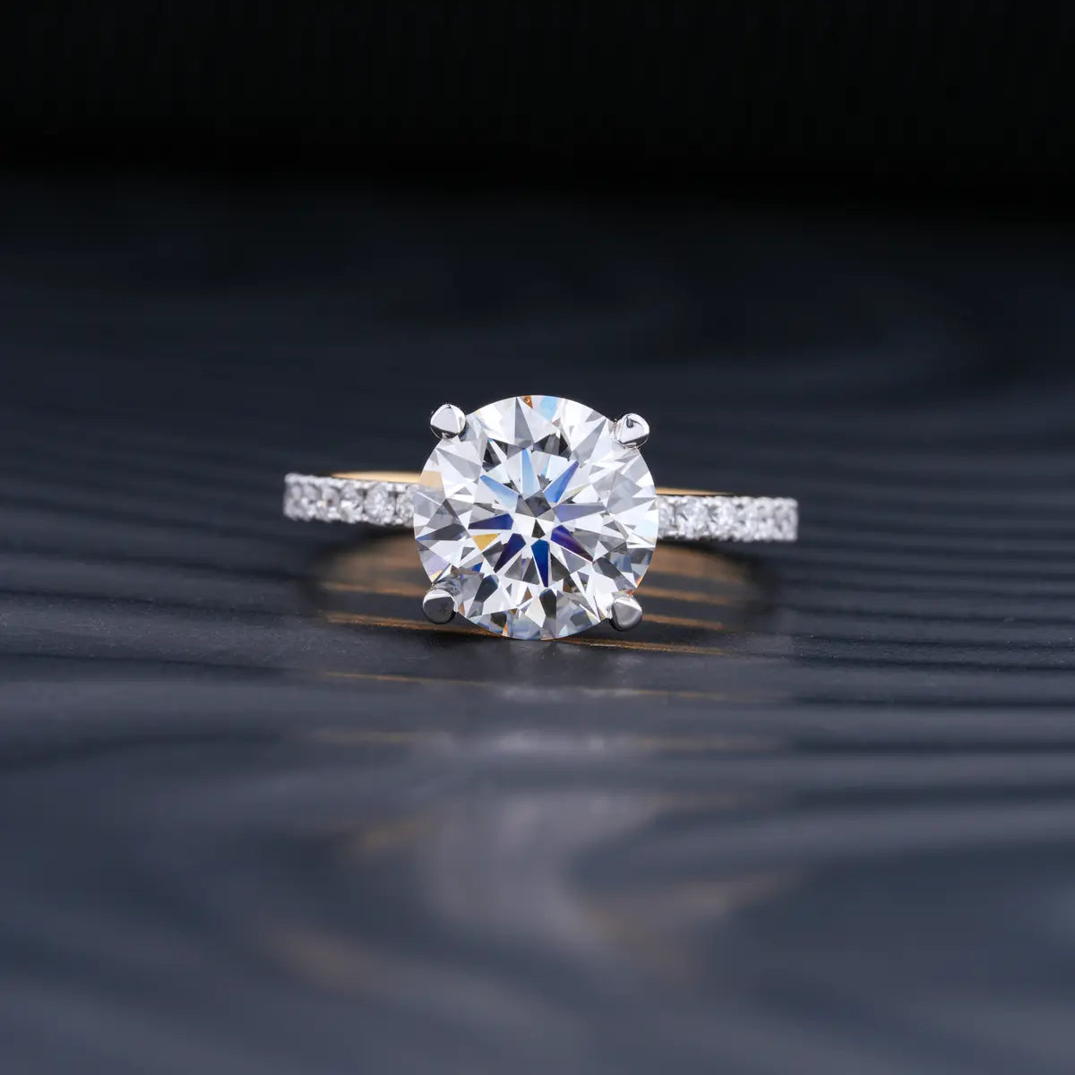Round Diamond Ring With Hidden Halo | Earthly Jewels