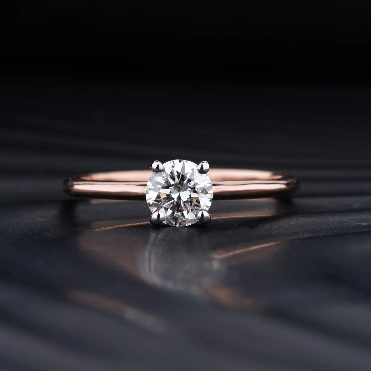Round Shape Solitaire Ring | Earthly Jewels