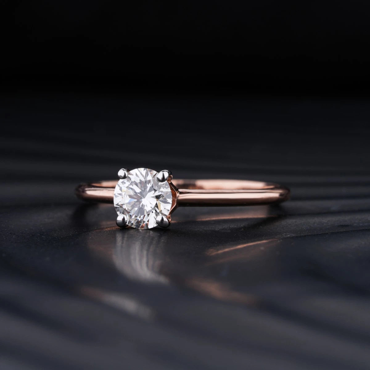 Round Shape Solitaire Ring | Earthly Jewels