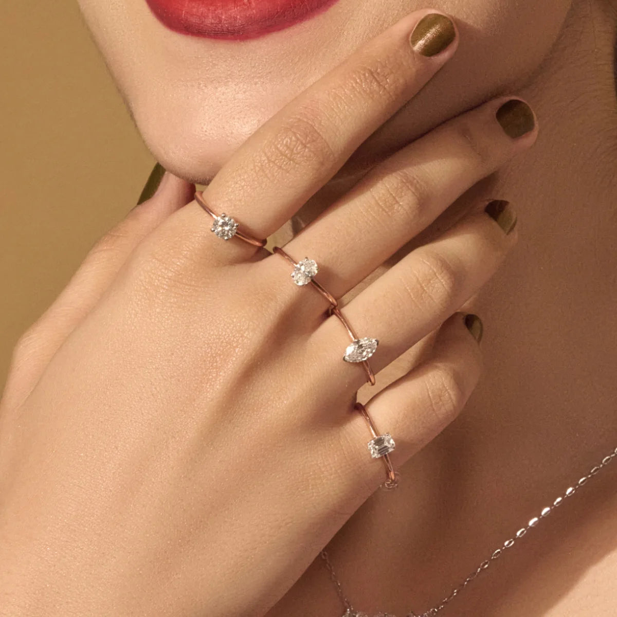 0.5 Oval Solitaire Engagement Ring | Earthly Jewels