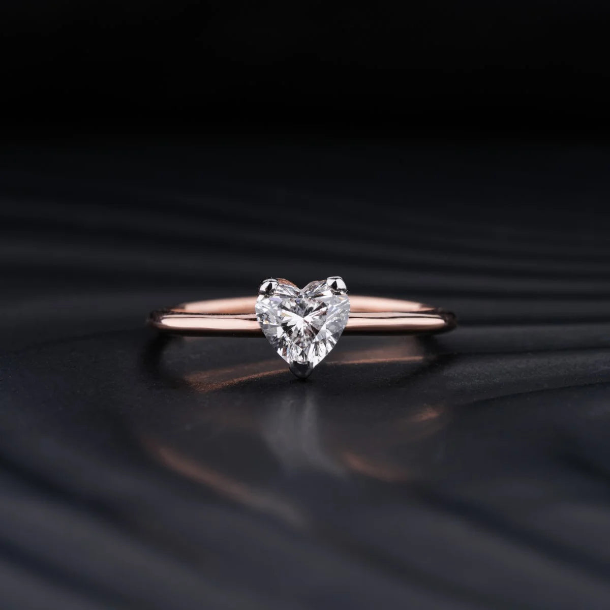 Heart Shape Solitaire Ring