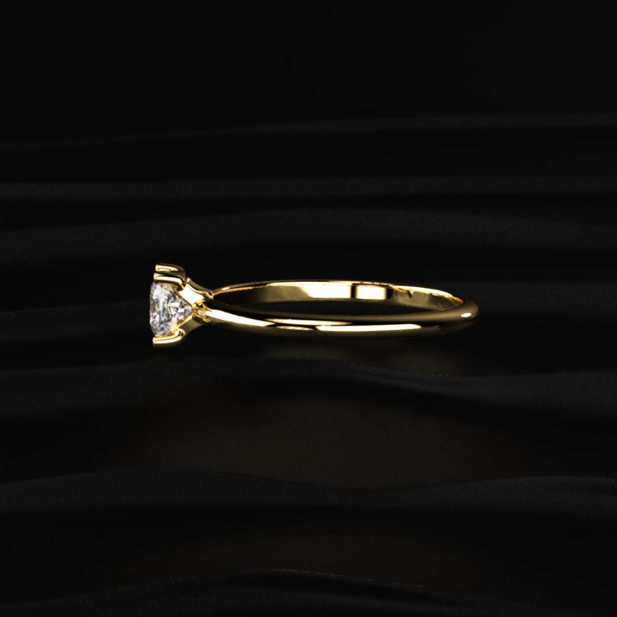 0.5Ct Cushion Beauty Ring | Earthly  Jewels