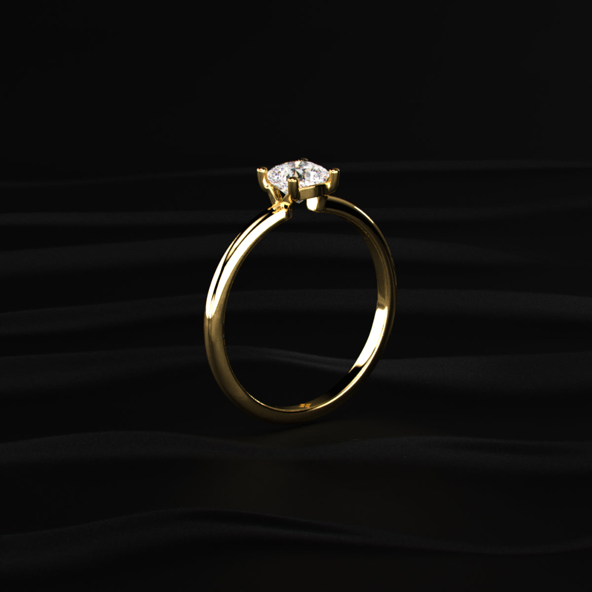 0.5Ct Cushion Beauty Ring | Earthly  Jewels