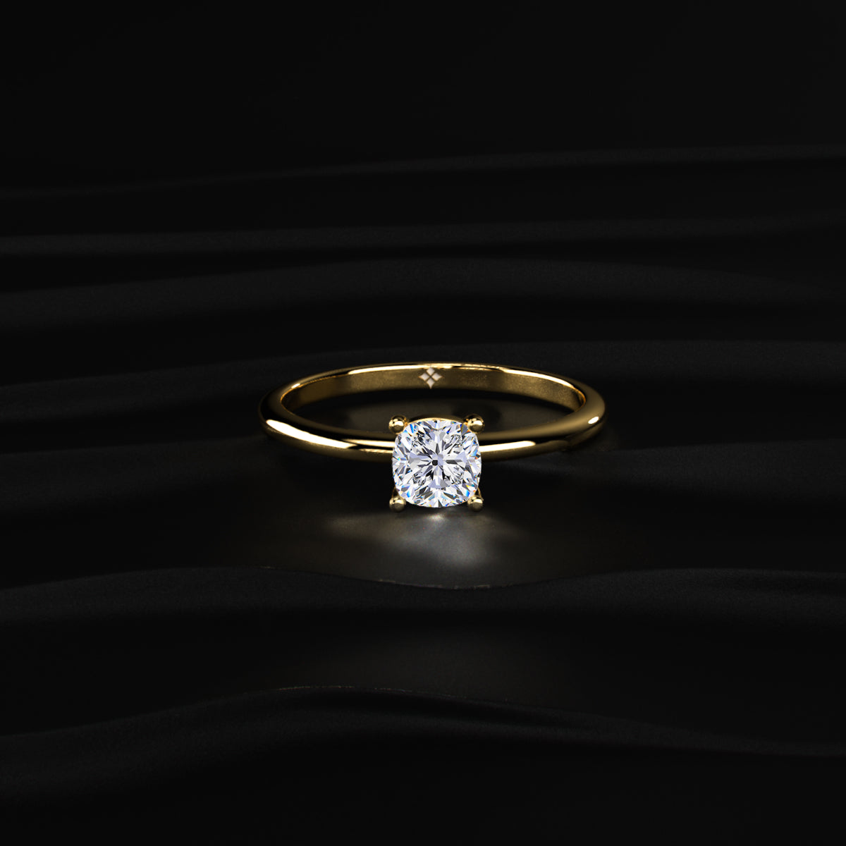 0.5Ct Cushion Beauty Ring | Earthly  Jewels