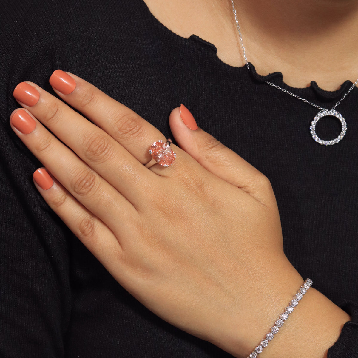 6 Ct Oval Solitaire Ring With Double Prong Set