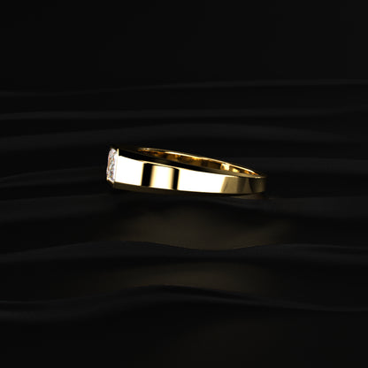 Mens Emerald Cut Diamond Ring