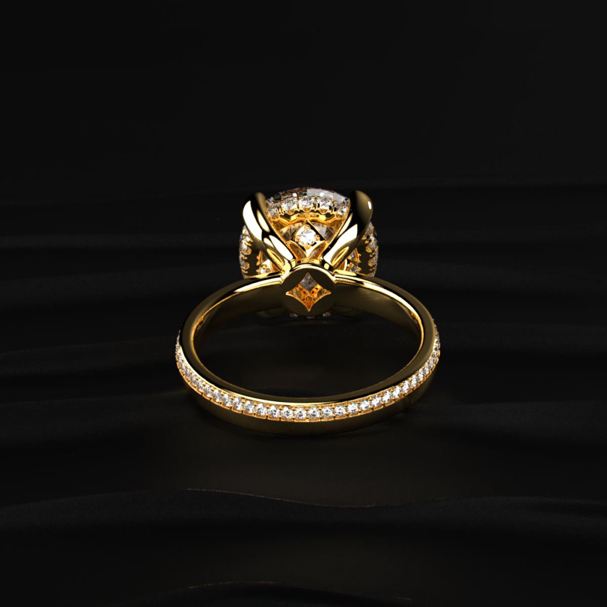Majestic Round Solitaire Ring