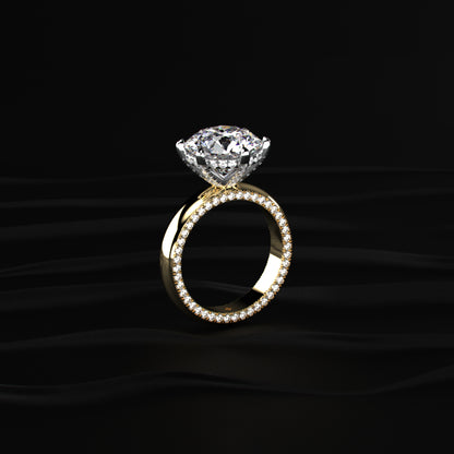 5 Carat Round Diamond Solitaire Ring
