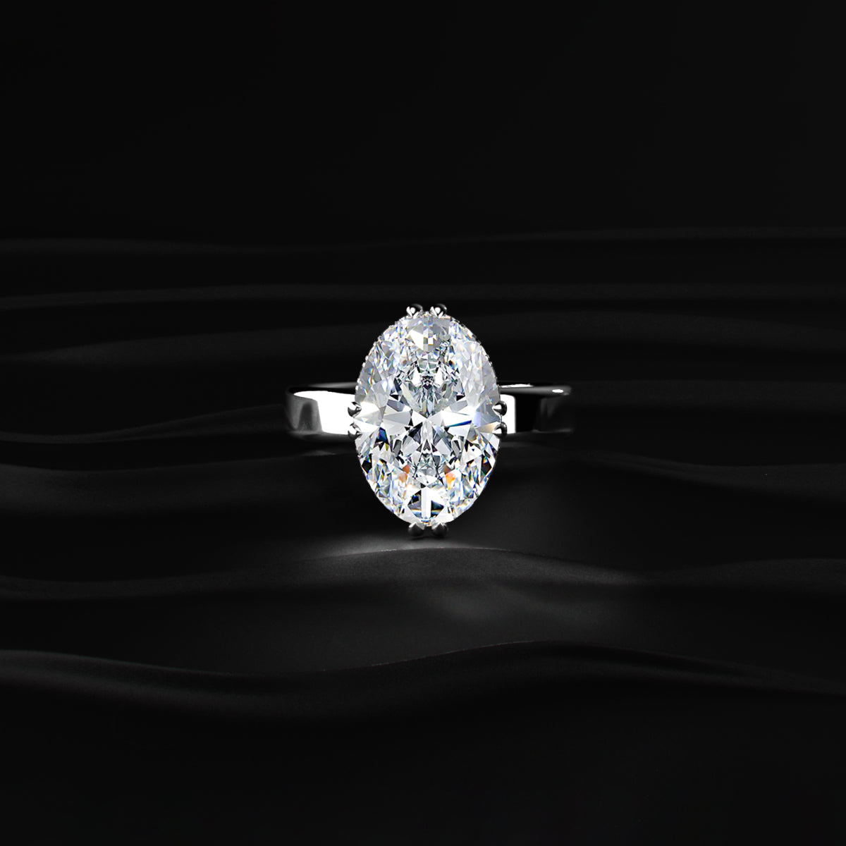 5 Ct Oval Diamond Ring