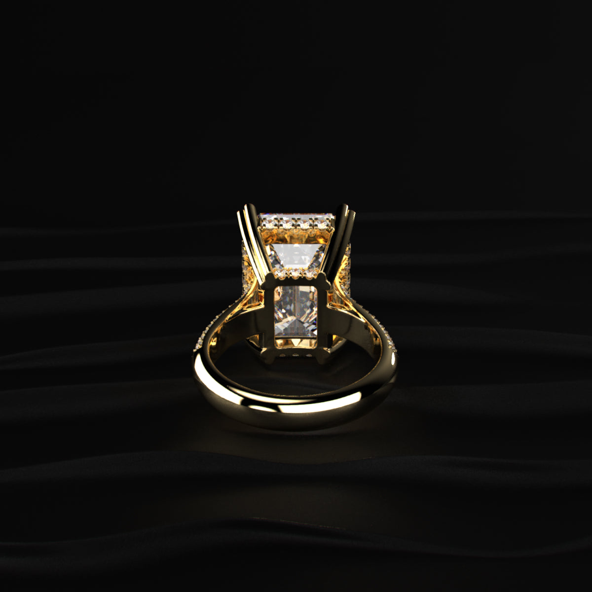 10 Ct Emerald Cut Solitaire Ring | Earthly Jewels