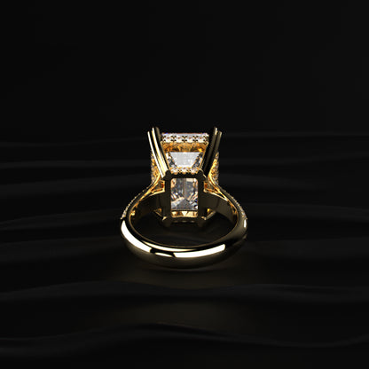 10 Ct Emerald Cut Solitaire Ring | Earthly Jewels