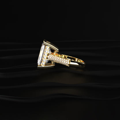 10 Ct Emerald Cut Solitaire Ring | Earthly Jewels