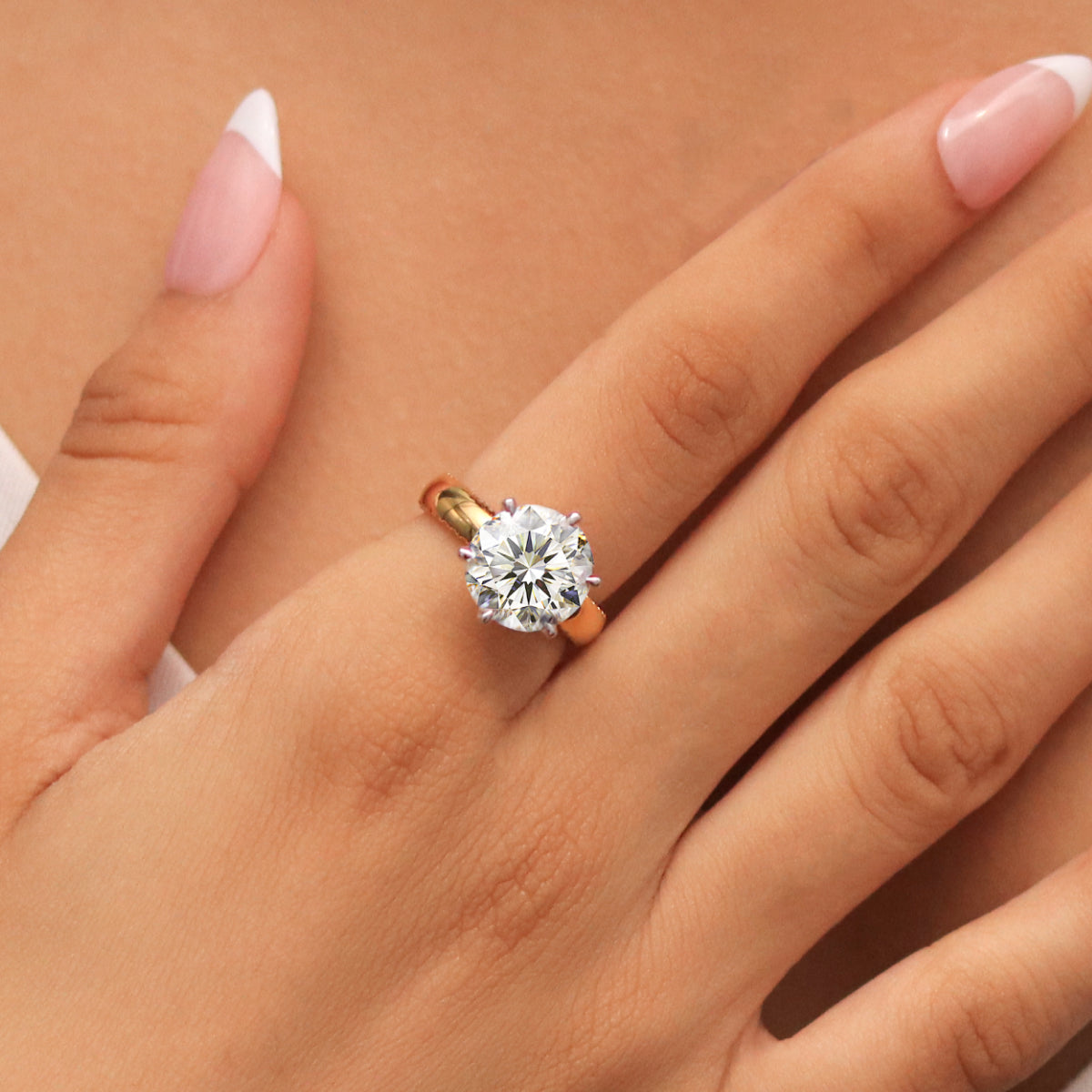 5 Carat Round Diamond Solitaire Ring