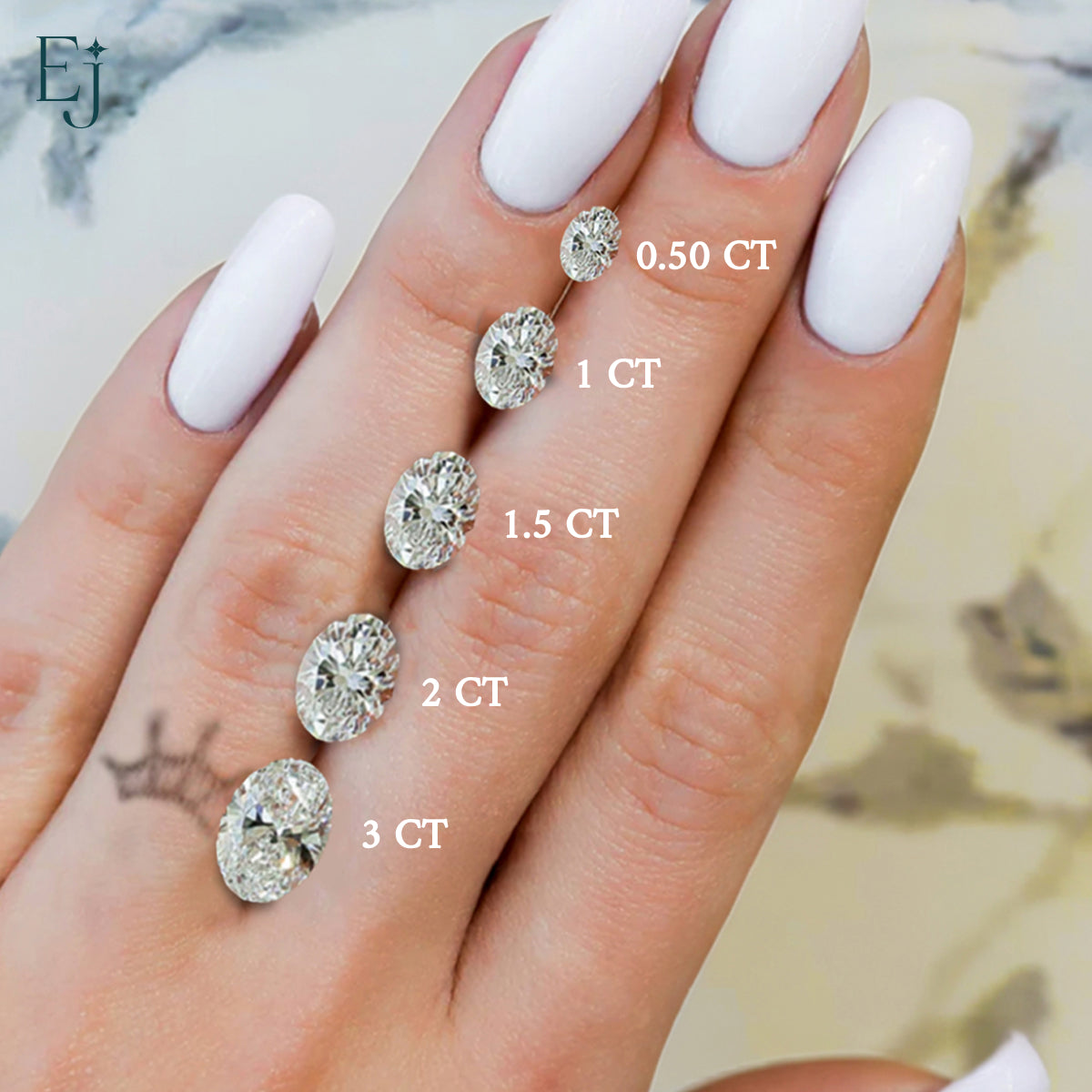 Oval With Twisted Pave Band & Hidden Halo | Earthly Jewels