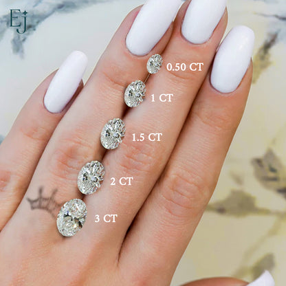 Oval With Twisted Pave Band & Hidden Halo | Earthly Jewels