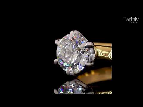 1 Ct Round Diamond Solitaire Engagement Ring | Earthly Jewels