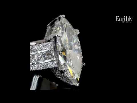 Marquise Cut Solitaire Diamond Ring