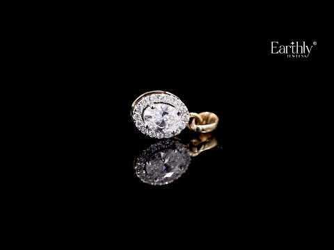Oval Halo Pendant