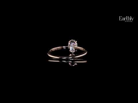0.5 Oval Solitaire Engagement Ring | Earthly Jewels