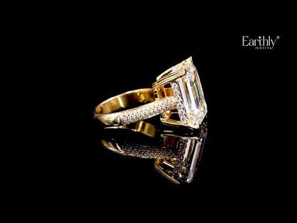 10 Ct Emerald Cut Solitaire Ring
