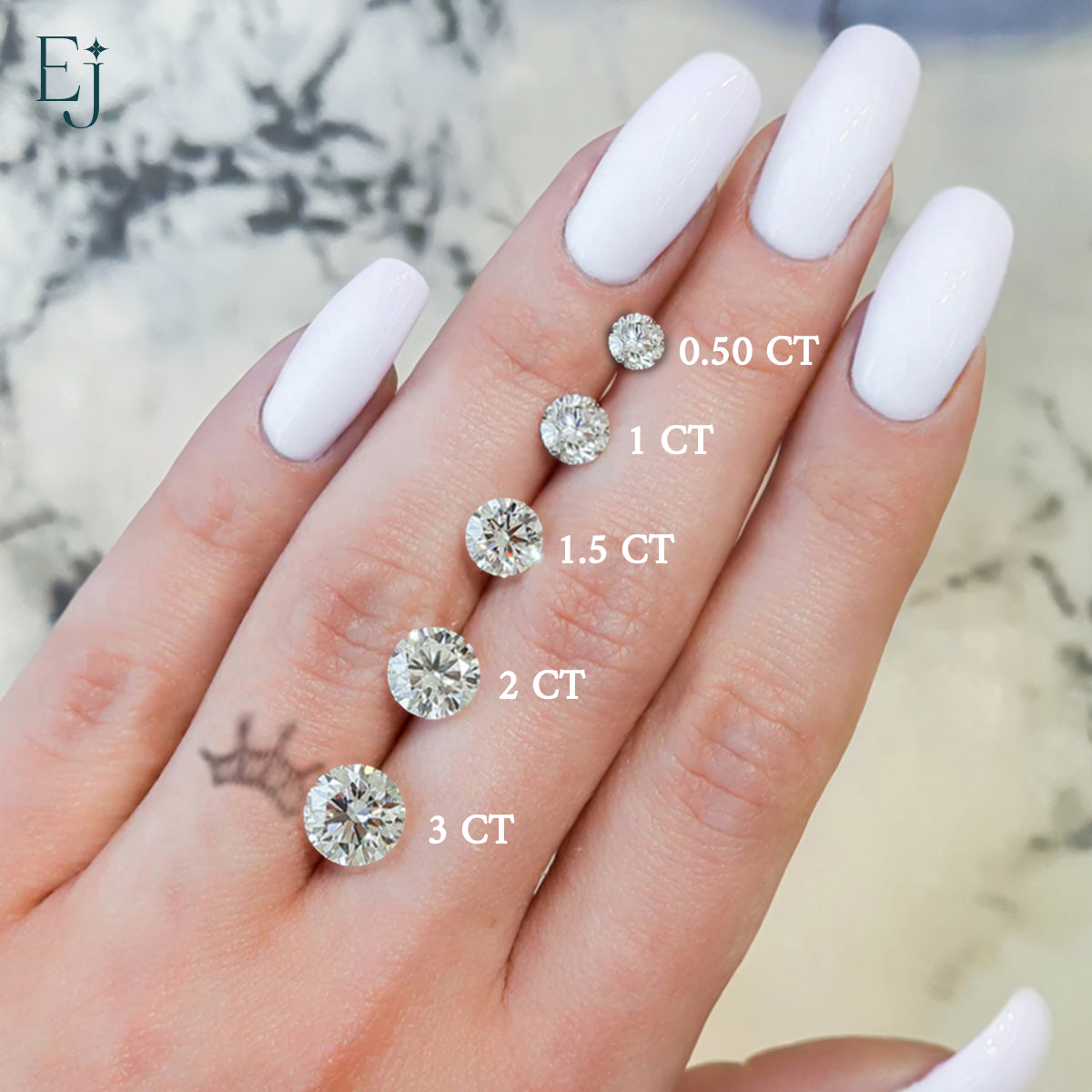 1 Ct Round Diamond Solitaire Engagement Ring | Earthly Jewels